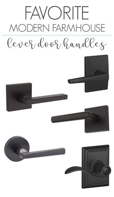 the favorite modern farmhouse house levers and handles are available in various finishes