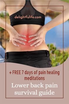 Want low back to be gone from your life? Heres how with my complete low back rescue survival guide. I share all my secret tips, stretches, and low back saving exercises. Learn how to use good posture and easily activate your core. Resonate with the spiritual causes? Sign up for my FREE 7 day pain healing meditation series to release the stuck energy of pain from your body and aura. Easy Fitness Challenge, Stuck Energy, Simple Workout Routine, Easy Fitness