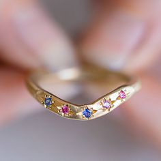 Our Hidden Treasure collection is full of perfectly imperfect pieces cast in raw gold and silver with hidden sapphires and diamonds half exposed. Each piece is a one of a kind. This Celestial Hidden Treasure Band is set with shades of pink and blue sapphires. Band width 2.6mm-2.8mm. Weight 4g approx. Pictured with a matte finish. For a high shine finish please leave a note at checkout. Raw Gold, Hidden Treasure, Pink Ring, Instagram Icons, Shades Of Pink, Perfectly Imperfect, Blue And Pink, Pink Sapphire, Gold And Silver