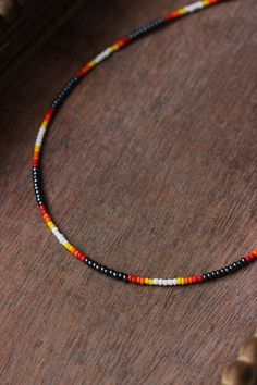 Black Seed Bead Necklace, Seed Beads Ideas, Western Beaded Jewelry