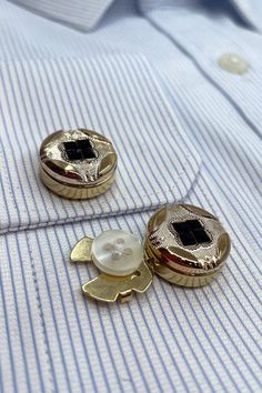 Easy way to use Cufflinks... Thanks to its clip-on structure, Snap-on Cufflinks will provide you convenience without the need for a hole in the sleeve of the shirt and will add elegance to you with its original designs. It is made of brass material. Fading - Does not tarnish Gold Clip-on Cufflinks For Business, Classic Black Clip-on Earrings For Formal Occasions, Classic Black Lapel Pin For Formal Occasions, Formal Black Clip-on Earrings, Elegant Black Business Lapel Pin, Screw Back Cufflinks For Wedding, Grooms Gift, Mens Valentines Gifts, Wedding Cufflinks