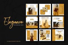 the elegance package is designed to look like it has been made with gold foil and black paper