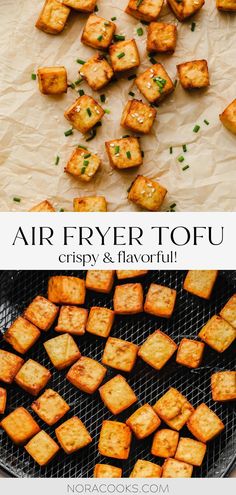 crispy and flavorful air fryer tofu is the perfect appetizer