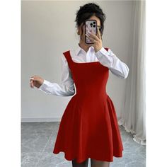 -Item Id 43632946 -Details: Button, Zipper -Neckline: Collar -Style: Elegant -Type: A Line -Waist Line: High Waist -Hem Shaped: Flared -Color: Red -Pattern Type: Colorblock, Plain -Sleeve Length: Sleeveless -Fit Type: Regular Fit -Length: Mini -Material: Knitted Fabric -Composition: 95% Polyester, 5% Elastane -Care Instructions: Machine Wash, Do Not Dry Clean -Sheer: No -Fabric: Medium Stretch **Open To Offers!!!** **Bundle To Save More** **30% Off Bundles Of 2 Or More Items!!** ***Orders Go Out Classy Chic, Red Pattern, Vestido Casual, Fabric Medium, Burgundy Color, Chic Boutique, Hem Dress, Style Elegant, Boutique Dresses