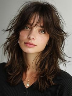 Shag Hairstyle Bangs, Extreme Shag Haircut, Shag Long Bob, Butterfly Shag Haircut Medium, Shaggy Medium Length Hair Choppy Layers, Shaggy Layers Medium, Shaggy Cut Medium, Women’s Shag Haircut, 60s Shag Haircut