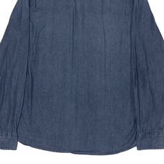 Item is in good used condition. >Size: S >Armpit To Armpit: 19" >Armpit To Cuff: 19" >Collar To Hem: 28" Washed Blue Collared Shirt, Washed Blue Chambray Long Sleeve Denim Top, Long Sleeve Chambray Denim Top In Washed Blue, Washed Blue Chambray Collared Shirt, Blue Relaxed Fit Long Sleeve Denim Top, Long Sleeve Washed Chambray Denim Top, Blue Long Sleeve Relaxed Fit Denim Top, Medium Wash Denim Long Sleeve Shirt, Unstructured Denim Blue Washed Top