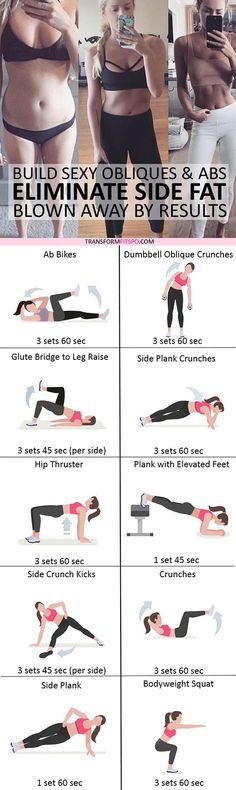 #womensworkout #workout #femalefitness Repin and share if this workout eliminated your side fat! Click the pin for the full workout. Beach Bod, Workout Girl, Exercise Plans, Side Fat, Muscle Abdominal, Exercise Routines, Trening Abs