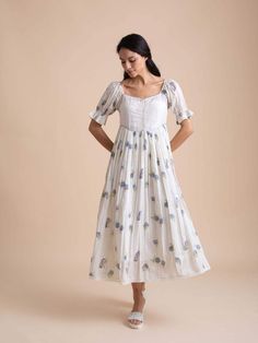 Victoria’s Secret Models, Frocks For Women, Model Off Duty Style, Frock Models, Casual Gowns, Cotton Dress Pattern, Happy Dresses, Casual Frocks, Simple Frocks