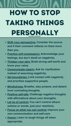 Stop Taking Things Personally, Taking Things Personally, Letting Go Of Control, Crush On Someone, Create Pin, Heal Your Soul, Buch Design, Mental Health Facts, Mental Health Therapy