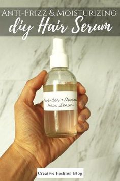 DIY anti frizz hair serum spray with lavender essential oils and avocado oils Diy Hair Growth Spray, Diy Hair Serum, Anti Frizz Spray, Anti Frizz Serum, Frizz Hair, Anti Frizz Hair, Hair Growth Spray, Coconut Oil Hair Mask