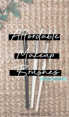 Affordable makeup brushes from Target! In this post, I show brushes from my collection that I have used for years. Including: NYX, elf, & Real Techniques!   #target #makeup #realtechniques Target Makeup, Affordable Makeup Brushes, Affordable Makeup, Real Techniques, Hearth And Hand, Makeup Guru, Beauty Basics, Insta Makeup, My Collection