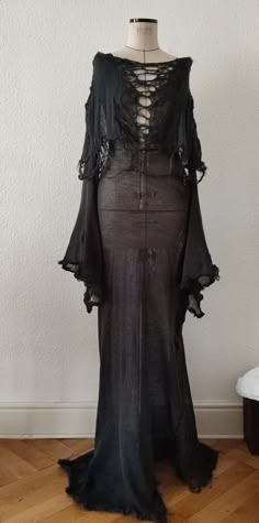 Whimsy Goth Dress, Fancy Goth Outfits, Gossamer Dress, Earthy Goth, Forest Goth, Grunge Wedding, Hippie Goth, Swaggy Outfits, Goth Outfits