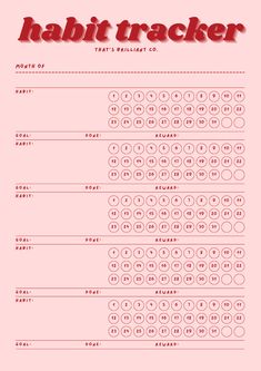 Habit Tracker to Keep You Organized Back to School Free Printable cuteplannerideas #mealplanner #undatedplanner #etsy_planner Habit Tracker Free Printable, Aesthetic Habit Tracker, Tracker Free Printable, Goodnotes Journal, Alfabet Font, Free Planner Templates, Diary Stickers, Ipad Goodnotes, Tracker Free