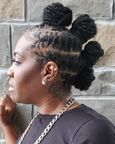 Dreadlock Buns Black Women Dreads, Barrel Updo Locs, Medium Traditional Locs, Traditional Locs Women, Cornrows With Box Braids, Short Loc Styles, Military Loc Styles, Twa Hairstyles, Big Box Braids