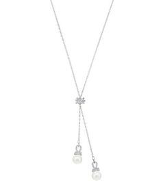 Swarovski Attract Trilogy Round Pendant Necklace | Dillard's Elegant Silver Bridal Necklace With Detachable Pendant, Formal Crystal Lariat Necklace, Elegant Lariat Crystal Necklace, Elegant Crystal Lariat Necklace With Clavicle Chain, Elegant Crystal Lariat Necklace With Dangle, Elegant Crystal Lariat Necklace, Elegant Crystal Dangle Lariat Necklace, Elegant Dangle Necklaces With Sparkling Stones, Elegant Necklace With Sparkling Stones