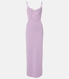 Salacia cutout jersey maxi dress in pink - Christopher Esber | Mytheresa Summer Evening Maxi Dress Made Of Elastane, Summer Evening Elastane Maxi Dress, Formal Summer Maxi Dress Made Of Elastane, Spring Formal Maxi Dress With Cutout, Elegant Maxi Dress With Cutout Details, Fitted Maxi Dress With Cutout, Formal Spring Maxi Dress With Cutout, Fitted Cutout Maxi Dress, Spring Evening Maxi Dress Made Of Elastane