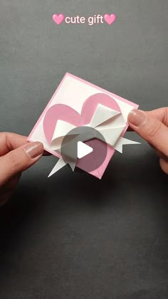 Cute Love Design, Diy Birthday Gifts With Paper, I Love You Origami, Cool Cards Diy Creative, Cute Valentines Cards For Friends Diy, Easy Bday Cards Diy, Bday Card Ideas Creative, Cool Cards Diy, Origami Cards Diy