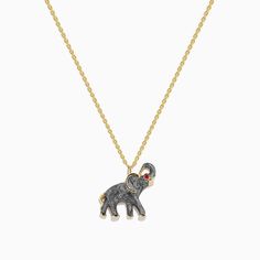 14K Yellow Gold Enamel Elephant Necklace Gold Enamel Jewelry With Locket, Gold Enamel Locket Jewelry, Yellow Gold Enamel Medallion Necklace, Gold Enamel Amulet Jewelry, Yellow Gold Amulet Necklace With Vintage Charm, Antique Yellow Gold Necklaces With Charms, Elegant Yellow Gold Enamel Charm Necklaces, Antique Gold 14k Hallmarked Necklaces, Antique Gold 14k Hallmarked Necklace