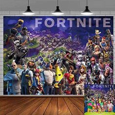 the fortnite movie poster is on display