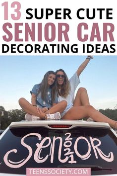 13 super cute senior car decorating ideas Graduation Parade Ideas, Car Window Graduation Ideas, Car Window Decorations For Graduation, Decorate Senior Car, Graduation Car Decor Ideas, Car Decorating Ideas For Graduation, Senior Car Decorating Ideas 2020 Parade, Graduation Window Paint Ideas, Senior Car Decorating 2024