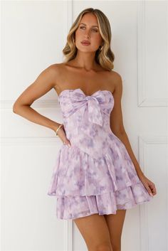 Sweetheart Dance Dresses Short, Cute Hoco Outfits, Short Pastel Dress, Easter Hoco Dress, Pretty Dresses Summer, Trendy Hoco Dresses 2024, Homecoming Ideas Dress, Summer Picnic Dress With Bow