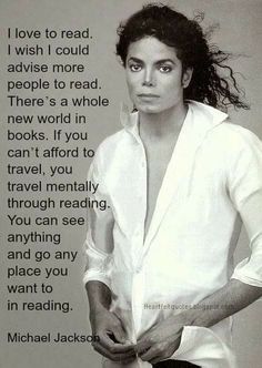 michael jackson quote about reading books