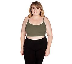 High-waisted leggings, hot yoga class, or layered under a tee --  this soft, stretchy bralette gives you lots of comfy options to ditch your boring bra. From skinnytees. Versatile Stretch Crop Top With Built-in Bra, Casual Crop Top With Built-in Bra For Pilates, Yoga Crop Top Sports Bra With Built-in Bra, Stretch Crop Top With Built-in Bra For Workout, Yoga Crop Top With Built-in Bra And Medium Support, Yoga Crop Top With Built-in Bra, Stretch Athleisure Crop Top For Layering, Stretch Versatile Crop Top For Yoga, Versatile Stretch Crop Top For Pilates