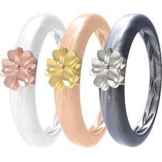 PRICES MAY VARY. METAL FLOWER DESIGN ▶▶ The unique metal flower design makes the silicone ring a charming accessory. Every detail is carefully crafted to present an elegant and fashionable appearance, bringing you a distinctive wearing experience PREMIUM QUALITY SILICONE MATERIAL ▶▶ The silicone ring is made of high quality silicone material, which is scratch-resistant, waterproof and stain-resistant, ensuring long-lasting luster and beauty. In addition, this silicone ring also highlights the co Traditional Ring, Traditional Wedding Bands, Silicone Wedding Band, Rings Women, Silicone Ring, Flower Collection, Women Flower, Rubber Rings, Silicone Rings