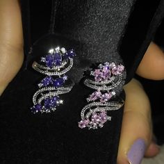 Choice Of Rings, With Pink Or Purple Rhinestones. Sterling Plated & Very Pretty! 1 Purple Sz 8 2 Pink Szs 7 & 9 Rings Purple, Pink Stones, Purple Rhinestone, Pink Stone, Womens Jewelry Rings, Stone Color, Pink Purple, Plating, Women Jewelry