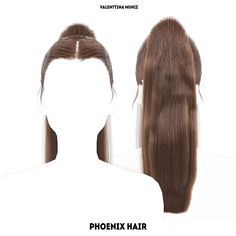 a woman's hair is shown with the text, phoenix hair