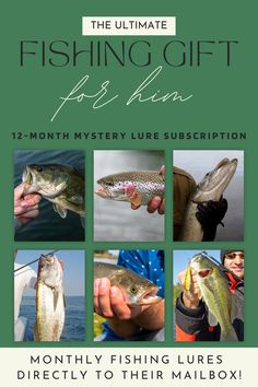 12-Month Mystery Lure Subscription Each month, they'll receive a hand-picked selection of premium freshwater fishing lures from our shop tailored to keep their fishing adventures fresh and exciting. Perfect for birthdays, holidays, or just because!