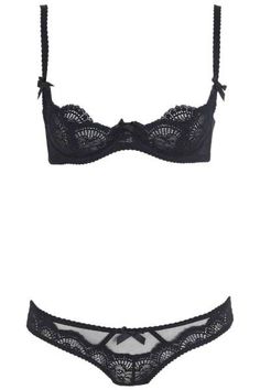 Half Cup Bra, Cute Bras, Cute Lingerie, Lingerie Outfits, Demi Bra, Dolce E Gabbana, Agent Provocateur, Black Lingerie