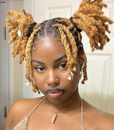 Beginner Starter Locs Styles, Female Dread Styles, Two Strand Short Locs, Short Locs Hairstyles For Women Dreadlock Styles Dreads Hair, Females With Dreads, Hairstyles For Short Dreadlocks, Female Locs Hairstyles, Two Strand Twist Loc Hairstyles, Natural Locs Hairstyles For Women Short