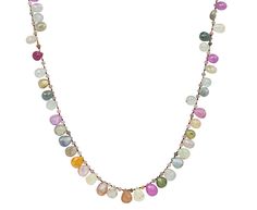 Lena Skadegard Multi Tourmaline Petal Necklace Bohemian Multicolor Tourmaline Necklaces, Bold Bohemian, Round Beads, Tourmaline, Ups, Multi Color, Composition, Yellow Gold, Texture