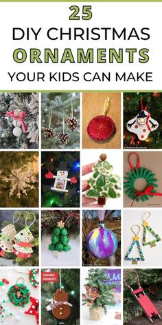 25 diy christmas ornaments for kids to make