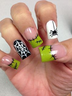 Holloween Nails Gel Short, Nail Art Halloween, Holloween Nails, Halloween Nails Easy, Halloween Acrylic Nails, Romantic Nails, October Nails