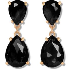 PRICES MAY VARY. STYLISH DESIGN - Sparkle with elegance in these long teardrop-shaped black crystal earrings. These exquisite black and gold earrings effortlessly catch the light, adding a touch of timeless charm to any day or night look. Elevate your jewelry collection with these black drop earrings that are sure to make a lasting impression. SUPERIOR QUALITY - Every detail has been fine-tuned for maximum quality, longevity, and comfort. Approximate Measurements: 1.4 inches long. Lightweight, h Earrings Formal, Black And Gold Earrings, Black Dangle Earrings, Black Statement Earrings, Black Crystal Earrings, Black Drop Earrings, Bridal Statement Earrings, Formal Earrings, Bling Earrings