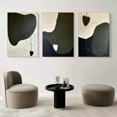 Brown and White Minimalist Art 3 Piece Set Wabi-Sabi Wall Art Brown and White Canvas Oil Paintings Abstract Art Set Of 3, Intense Art, White Minimalist Art, Art For Your Room, Abstract Triptych, Painting Set Of 3, Abstract Art Set, Minimalist Abstract Art, Graffiti Canvas