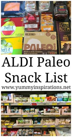 Aldi Snacks, Snack List, Paleo Kids, Paleo Snack, Aldi Recipes, Snacks List, Paleo Recipes Easy, Paleo Lunch, Snack Foods