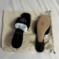 I Bought This Beautiful Mules In Sizes 10.5 And 11 But 11 Fits Me Better So I’m Selling The 10.5, Fits A Size 10, It Comes With Only Dustbag, I No Longer Have The Box. It’s Brand New. Tory Burch Eleanor, Suede Mules, Tory Burch Shoes, Mule Clogs, Mules Shoes, Clogs, Tory Burch, The 10, The Box