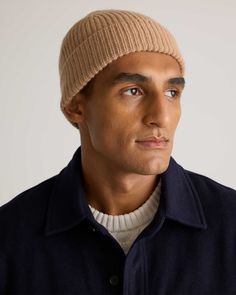 Cashmere Beanie | Quince Cashmere Hat, Cashmere Beanie, Mens Cashmere, Mens Beanie, Inner Mongolia, Silk Cami, You Deserve It, Scarf Gift, Ribbed Texture