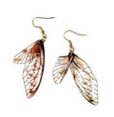 Popular Accessories, Sunshine Girl, Cool Earrings, Butterfly Wing Earrings, Short Models, Butterfly Wing, Wing Earrings, Resin Earrings, Inspo Board