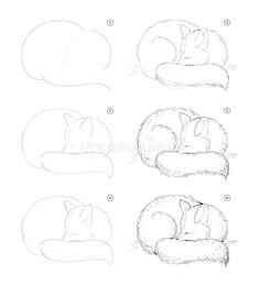 how to draw a fox sleeping on the couch step by step drawing instructions for beginners