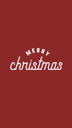 the merry christmas message is displayed on a red background with white lettering and an image of a