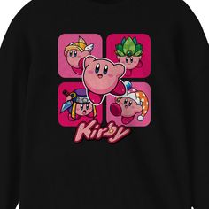 He'll love the cool style of this Boys 8-20 Kirby Ability PaneLong-Sleeve Long-Sleeve Tee. He'll love the cool style of this Boys 8-20 Kirby Ability PaneLong-Sleeve Long-Sleeve Tee. Crewneck Long sleevesFABRIC & CARE Cotton Machine wash Imported Size: X Small. Color: Black. Gender: male. Age Group: kids. Trendy Long Sleeve Cartoon Print Tops, Trendy Long Sleeve Tops With Cartoon Print, Trendy Winter Tops With Character Print, Black Cartoon Print T-shirt For Winter, Black Cartoon Print T-shirt, Kawaii Long Sleeve T-shirt For Streetwear, Trendy Long Sleeve T-shirt With Cartoon Print, Cool Relaxed Fit Long Sleeve Tops, Cool Long Sleeve Relaxed Fit Tops