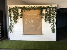 Greenery Backdrop for Wedding Photobooth Easter Altar Decorations, Outdoor Wall Garden, Willow Plant, Willow Leaves, Church Interior Design