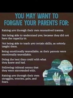 Forgive Your Parents, Adult Children Quotes, Wild Women Sisterhood, Emotionally Unavailable, Inner Child Healing, Emotional Awareness, Mental And Emotional Health, Forgiving Yourself, Quotes For Kids