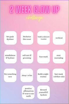 Get into the routine by starting this challenge #glowup #health #skincare #beauty Glow Up Challenge, Night Hairstyles, Facial Peel, The Routine, How To Exfoliate Skin, Hydrating Mask, Skincare Tips, Poison Ivy, Hair Mask