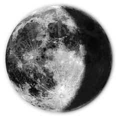 the full moon is shown in black and white