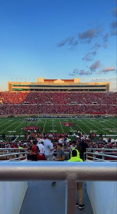 a football stadium filled with lots of people